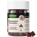 Q'ankyaq Cholesterol Lowering Gummies, Plant Sterols & Stanols Supplement, LDL Cholesterol Lowering with Red Yeast Rice, Citrus Bergamot and CoQ10 for Women & Men, Sugar Free, 60 Counts