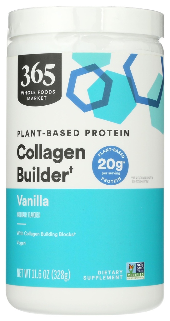 Whole Foods Market, Protein Plant Based Collagen Builder Vanilla, 11.6 Ounce
