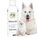 Wholistic Pet Organics Wild Alaskan Salmon Oil for Dogs and Cats - Omega 3 Fish Oil for Dogs & Cats - Cat & Dog Skin and Coat Supplement for Heart, Joints - DHA, EPA Omega 3 Liquid Food Topper - 16 oz