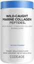 Codeage Wild Caught Marine Collagen Peptides - Hydrolyzed Fish Collagen Protein Supplement - Type 1 & 3 - Amino Acids for Skin, Hair, Nails - Vanilla Mango Flavored - Non-GMO - 10.58 Oz