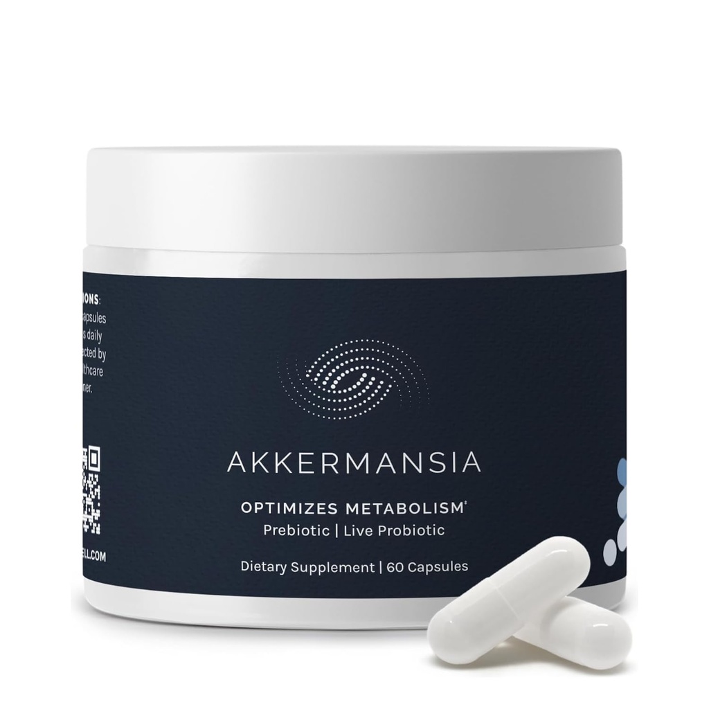 Infiniwell Akkermansia 消化性健康的Probiotic -- -- 支持健康长寿、豁免和平衡的古特微生物与Akkermansia Muciniphila Probiotics (60 Capsules)