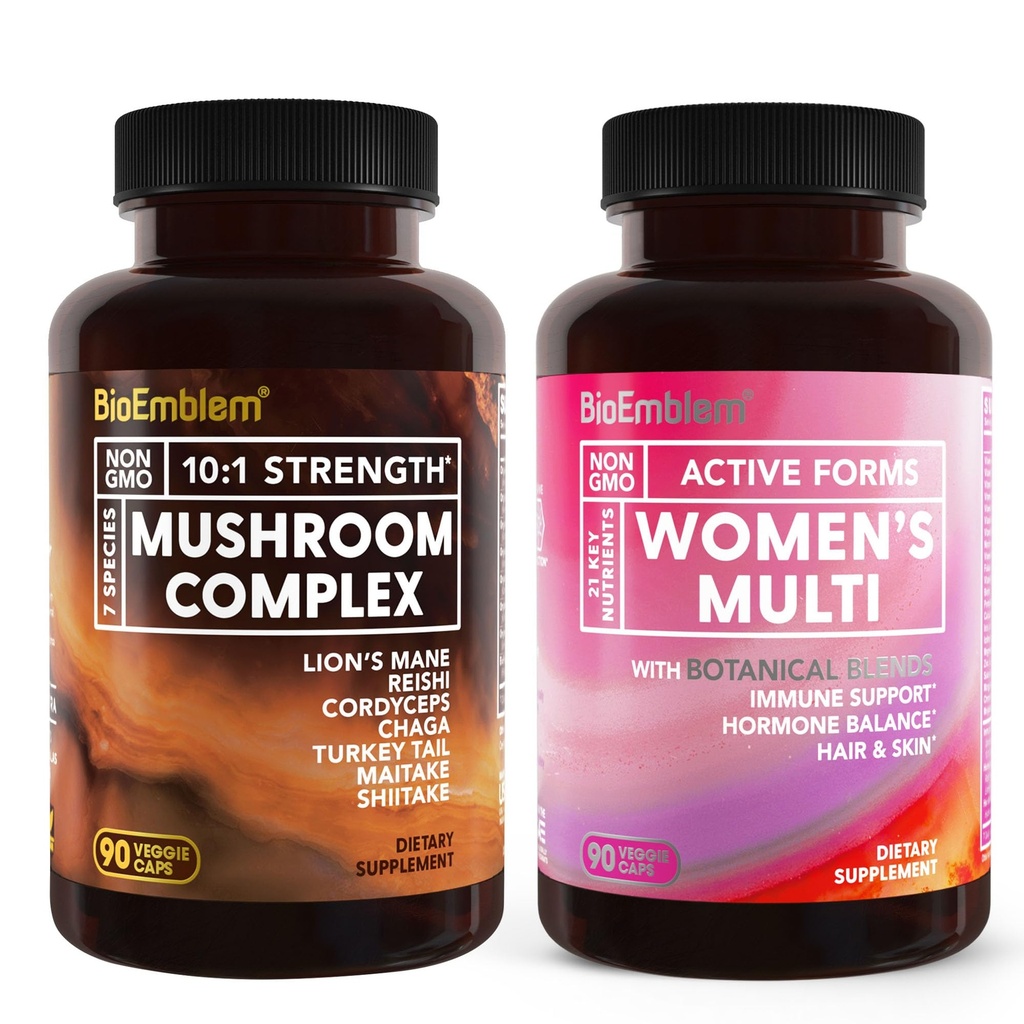 BioEmblem Women's Multivitamin and Mushroom Complex