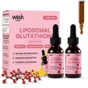Liposomal Glutathione Drops 1500mg Liquid| High Potency Liposomal Glutathione Antioxidant | Skin Glow & Detox Support | Glutathione Liquid Supplement with Vitamin C & Aloe | Pack of 2