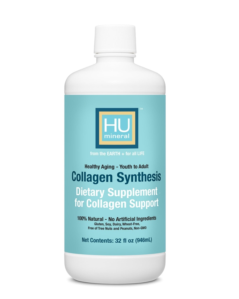 Collagen Synthesis – Plant-Based Liquid Collagen for Women & Men of All Ages, Youth to Adult - with Hyaluronic Acid, Biotin & Vitamin C – Supports Joint, Skin, Hair & Nail Strength – 32 oz