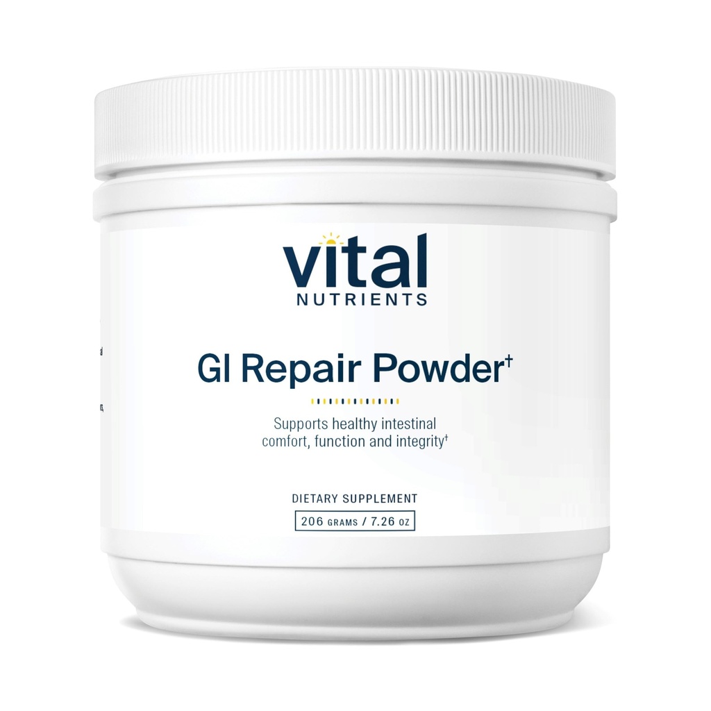 Vital Nutrients GI Repair Powder - Leaky Gut Powder with L Glutamine and Zinc - Digestive Enzyme Supplement to Support Gut Health and Digestion - Gluten Free - 40 Servings