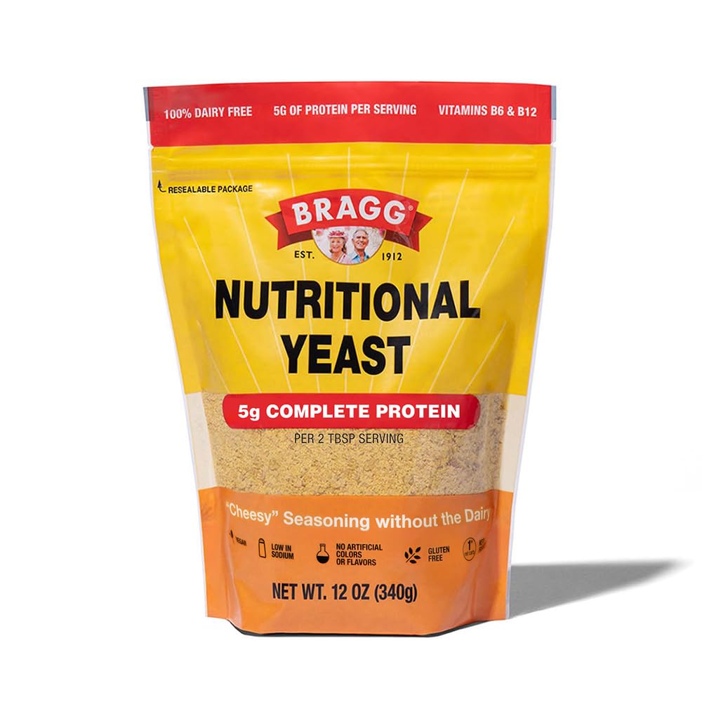 Bragg Premium营养 东方季节 - Vegan, Gluten Free – 蛋白质和维生素的好来源 - 营养素 Savory Parmesan Cheese 代用品(原始内容存档于12 Ounce (Pack of 1)).