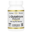 加利福尼亚金营养 L-Glutathione(减少),500毫克,30枚Veggie Capsules