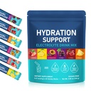 Electrolytes Powder with Hydration Nutrition, Electrolytes Sachets 24PCS, Zero Sugar Hydration Packets with 7 Key Electrolytes & 5 Vital Vitamins for Rapid Hydration, 6 Flavors