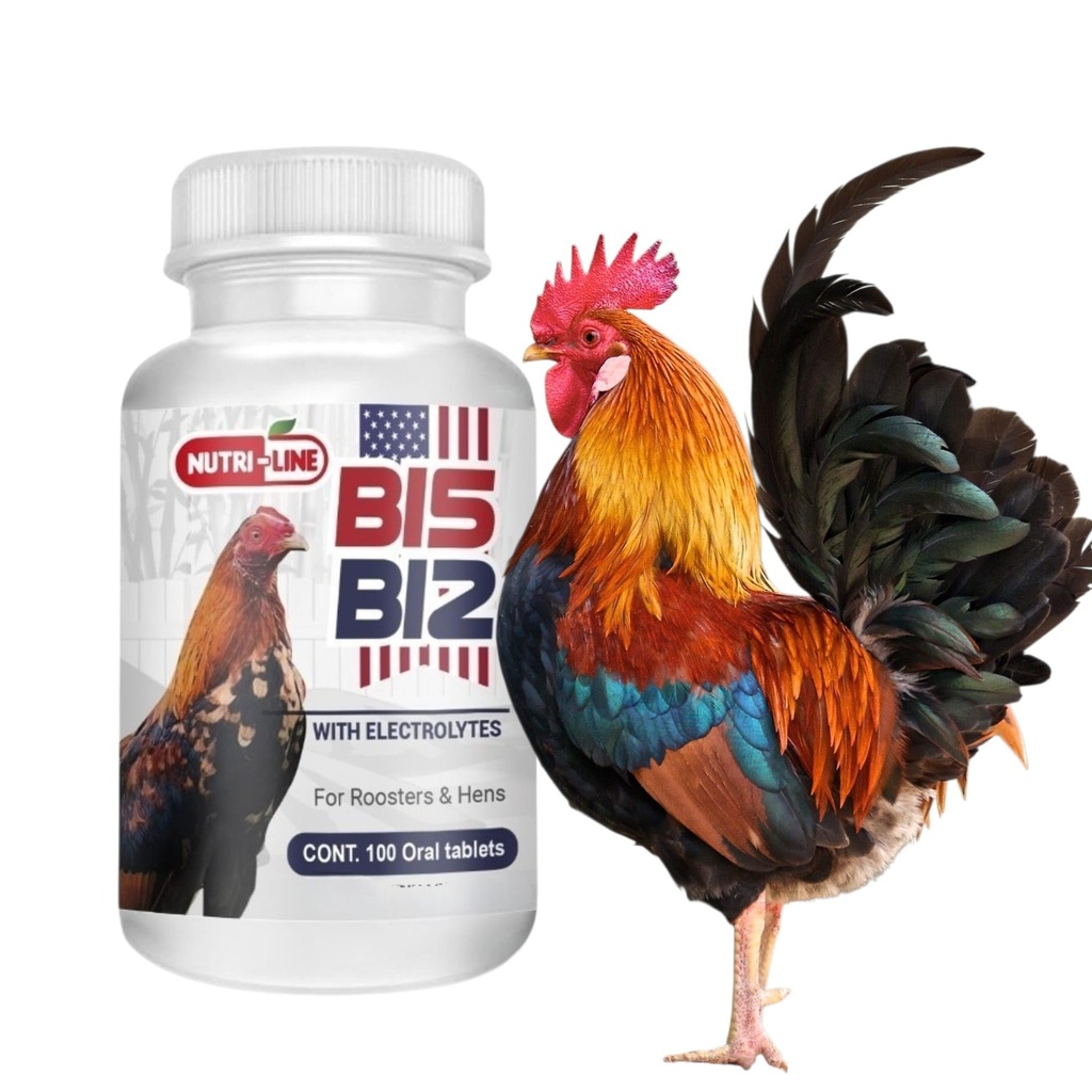 B12 B15 for Roosters B15 B12 para Gallos 100 Tablets