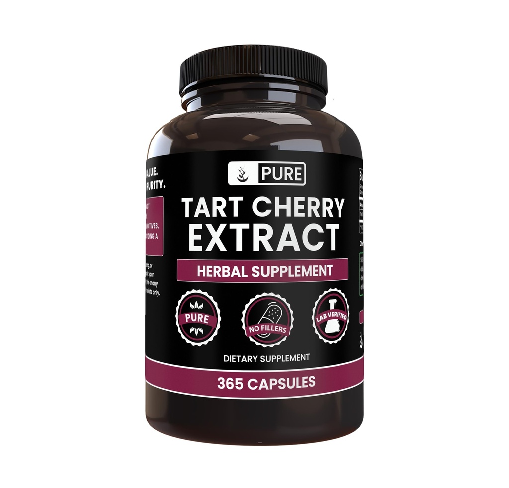 (原始内容存档于2016-09-21). Tart Cherry Extract (365 Capsules) 无镁或水稻填充器,永远纯净,实验室验证