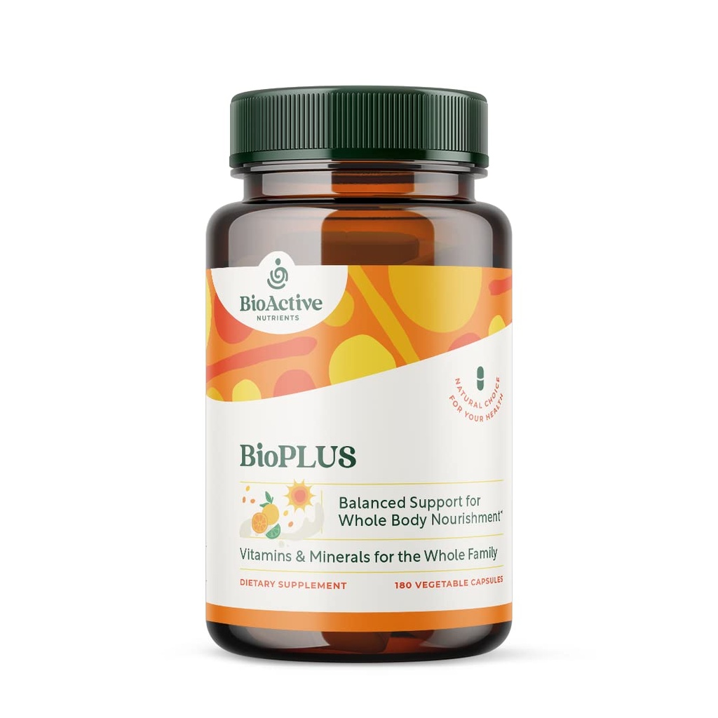 BIOACTIVE NUTRIENTS BioPlus Multivitamin Multimineral - Support Overall Health* - 180 Capsules