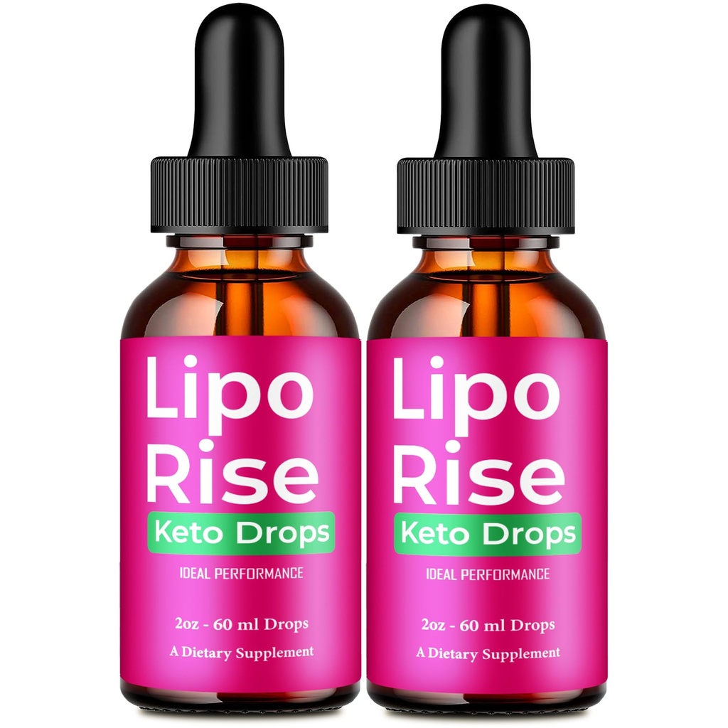 Lipo Rise Drops, Official LipoRise Supplement Droppers - Maximum Strength, All Natural Keto Liquid Drops, Advanced Formula Sustain Active Lifestyle & Fitness Goals, Lipo Rise Droppers Reviews (2 Pack)