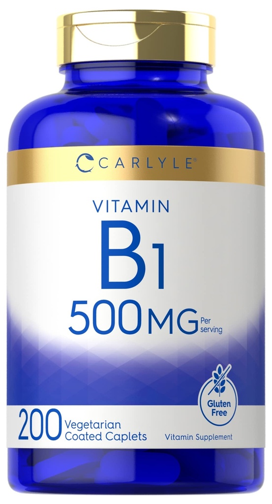 卡莱尔维生素B1500mg(i胺) →200 蔬菜卡普莱茨 → Non-GMO 和 Gluten 免费补充品