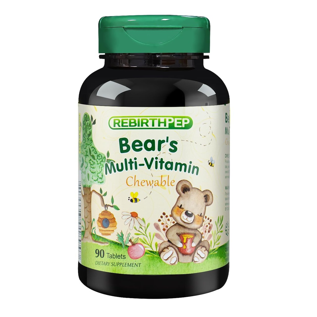 Little Bear Multivitamin Chewable Tablet, Vitamin C, 90 Tablets