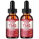lickshine 2 Packs 2000MG TMG Suupplements Liquid Drops - Trimethylglycine, Ginkgo Biloba, Rhodiola Rosea & Vitamins B, High Absorption, Brain Function - Strawberry Flavor 4 Fl.Oz