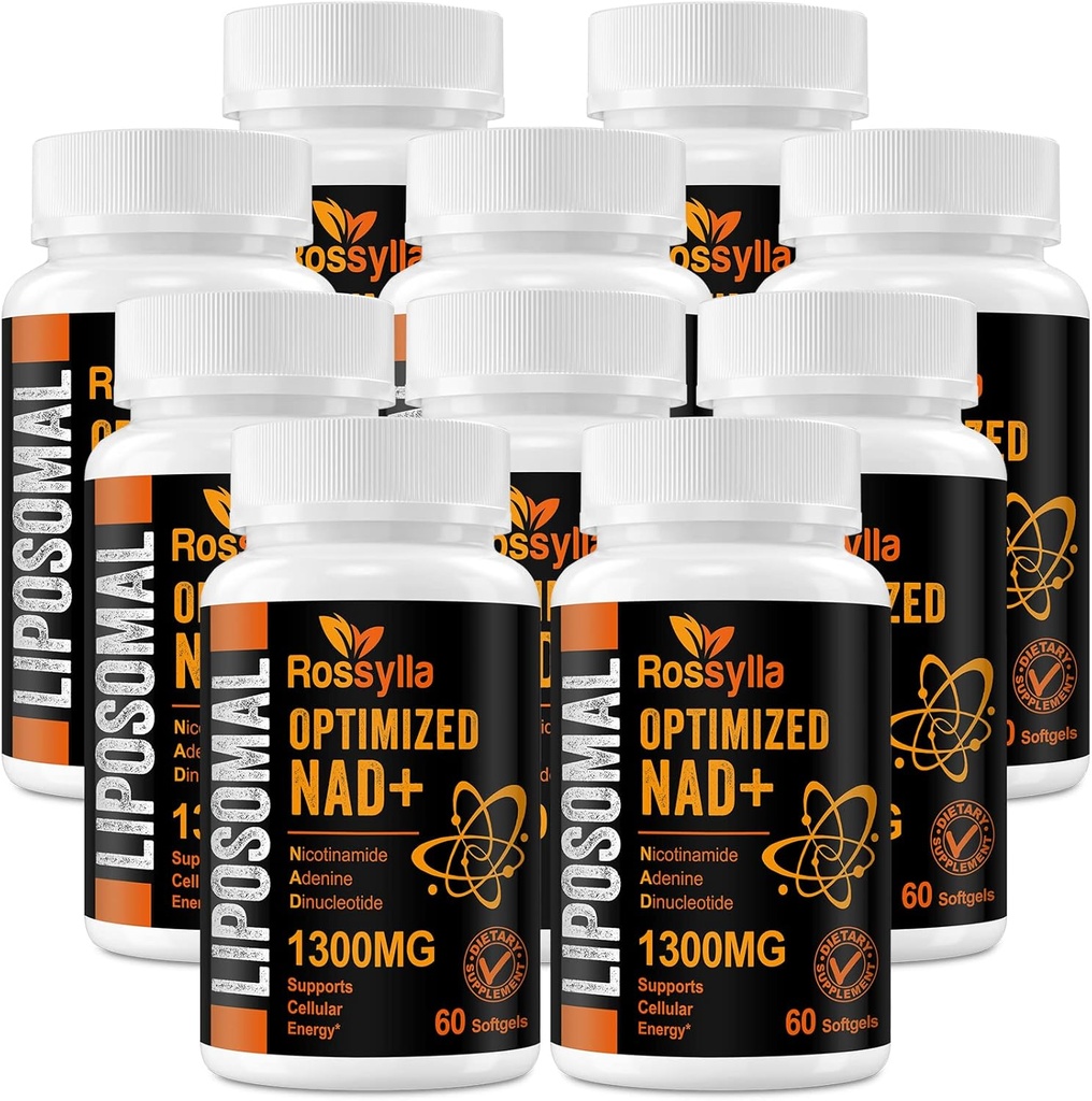 1300 MG Liposomal NAD+ 补充 QQ 最高吸收 QQ 纯净 NAD 补充 促进 NAD+ 亲切的QQ 推动NAD+ 年老 Defese、 手机能量、 长寿的补编 QQ 600 计数