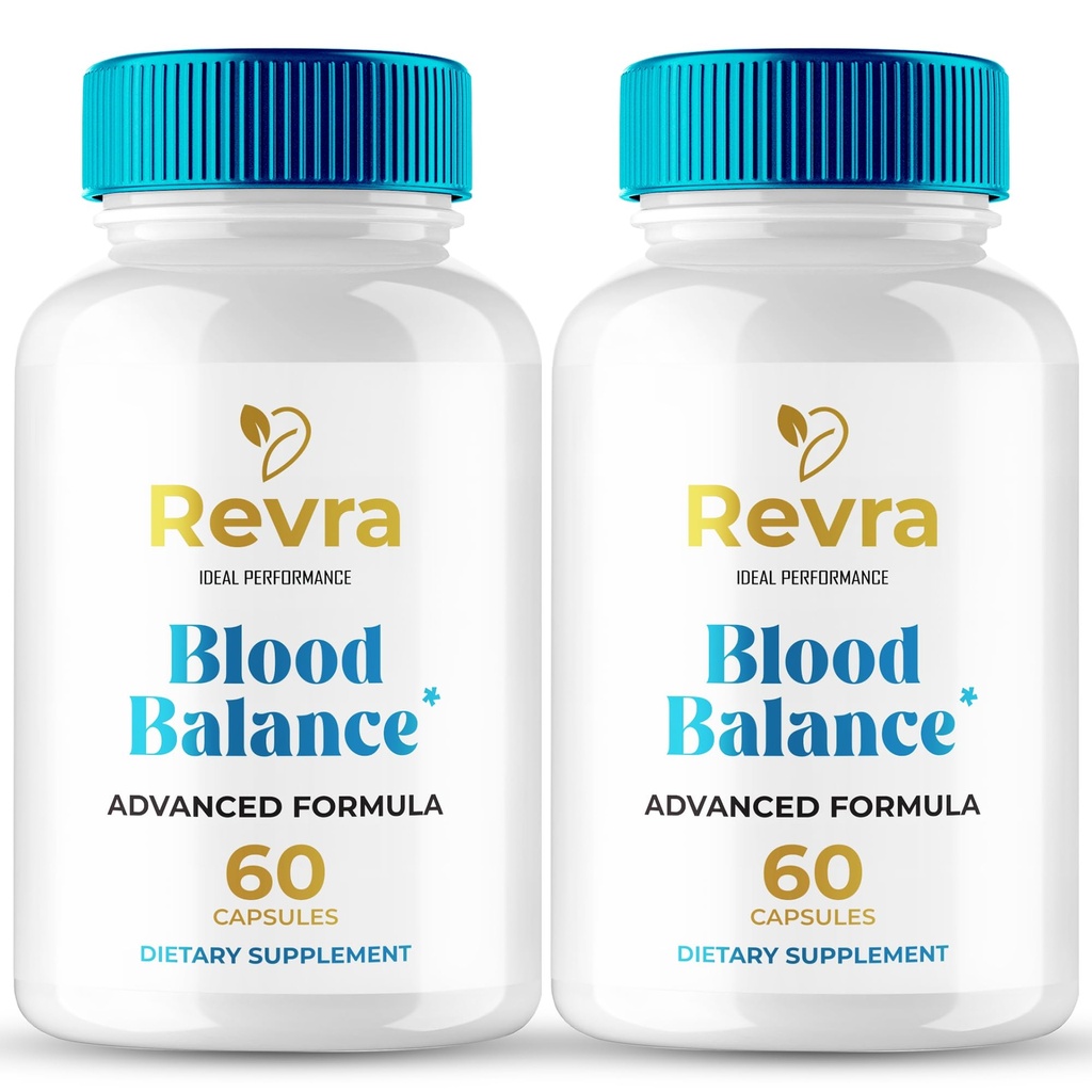 Revra Blood Balance Capsules, Official Revra Blood Balance Support Supplement Pills - Maximum Strength All Natural Healthy Circulation & Stable Levels, RevraBloodBalance Support Reviews (2 Pack)