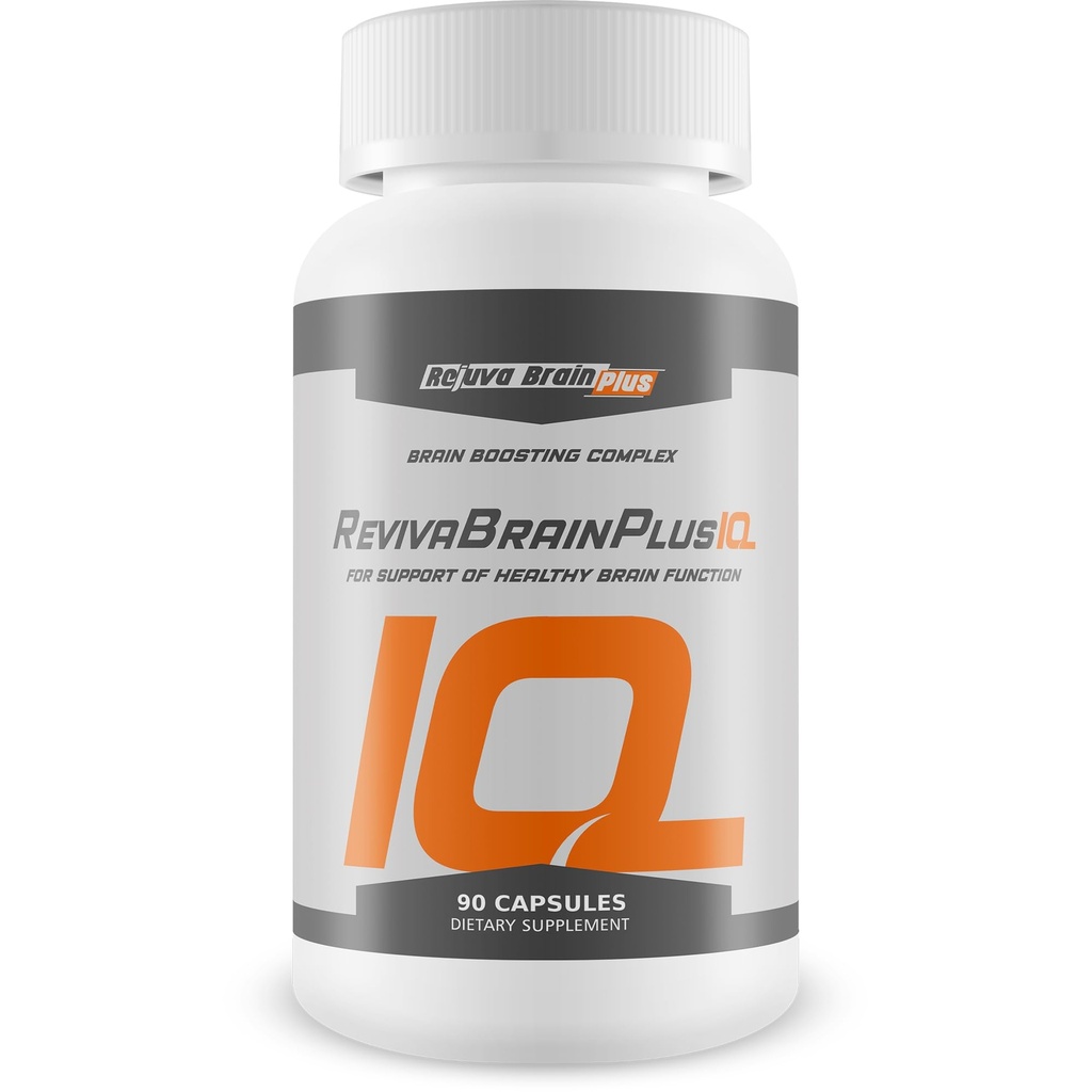Reviva Brain Plus IQ - Support Healthy Brain Function - Brain Boosting Complex Ultra Blend Formulated with Memory Support Nootropic Ingredients - Clarity - Focus - Performance
