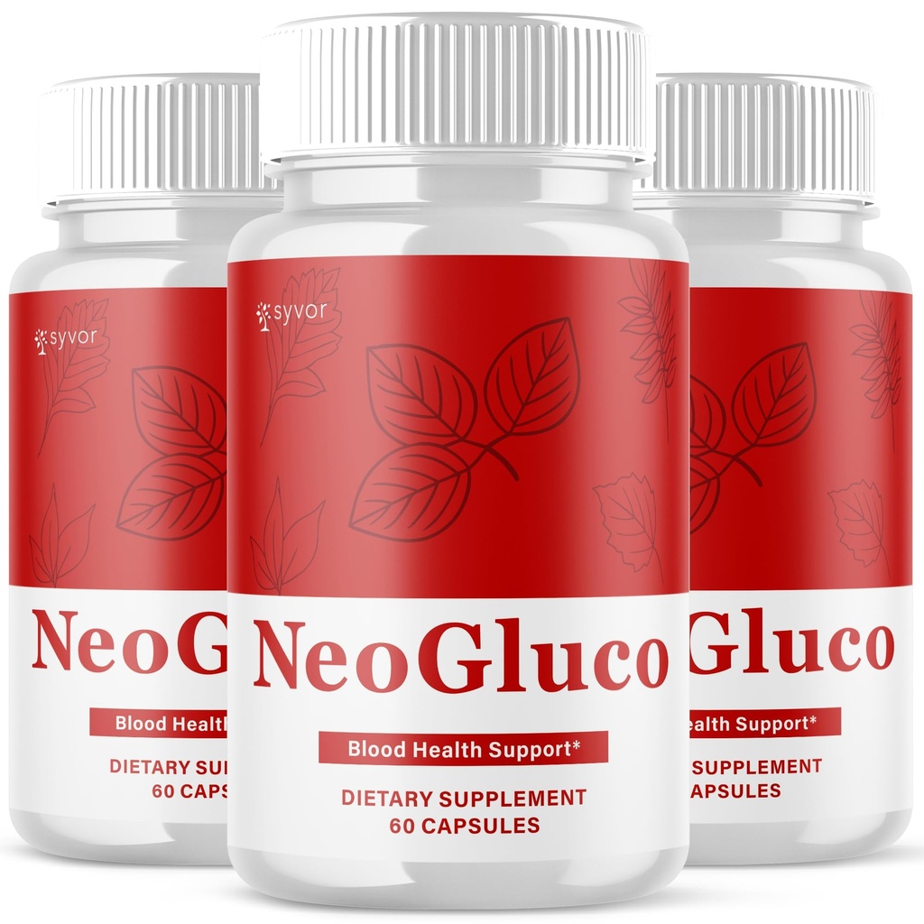 (3 Pack) NeoGluco Capsules, Official NeoGluco Glycogen Support Pills with All Natural Ingredients, Advanced Formula Health Supplement with Max Strength Premium Vitamins for Women & Men (180 Capsules)