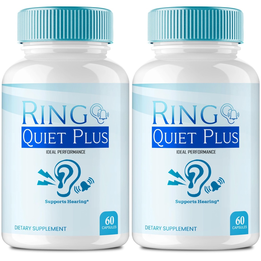 Ring Quiet Plus Tinnitus Relief for Ringing Ears Capsules, Ring Quiet Plus for Tinnitus, Ear Health Support Supplement, RingQuietPlus Advanced Formula All Natural Pills Reviews (2 Pack)