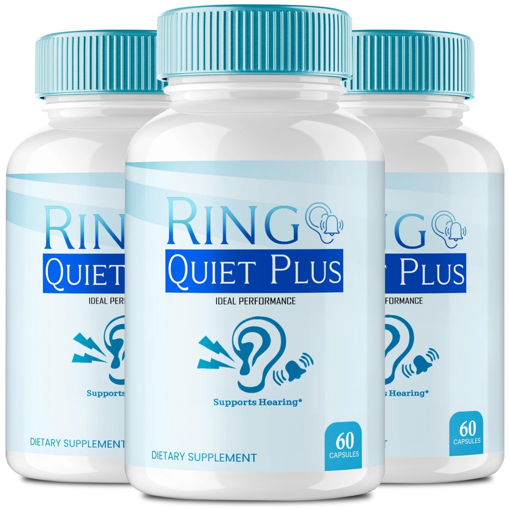 Ring Quiet Plus Tinnitus Relief for Ringing Ears Capsules, Ring Quiet Plus for Tinnitus, Ear Health Support Supplement, RingQuietPlus Advanced Formula All Natural Pills Reviews (3 Pack)