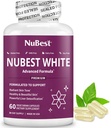 NuBest White - Glutathione 400mg & Milk Thatle 提取器 - 皮肤亮度补充剂 - 帮助美丽和拉迪安特皮肤 - 抗氧化剂补充剂和解毒 - 1个月供应