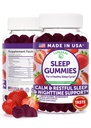 Lunakai USA Made Sleep Gummies for Adults with Melatonin 10mg, L-Theanine, Chamomile & Lavender – 5-in-1 Natural Daily Sleep Aid, Vegan Melatonin Gummies, Non-GMO Sleeping Supplements, 60ct