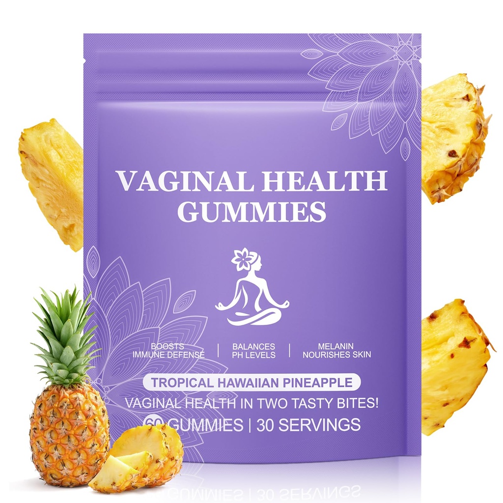 Feminine PH Balance Gummies for Women - Vital Feminine Natural Hawaiian Pineapple Probiotics Gummies for Women’s Health & Wellness - Immune Support - Vegan, Gluten-Free - 30 Servings