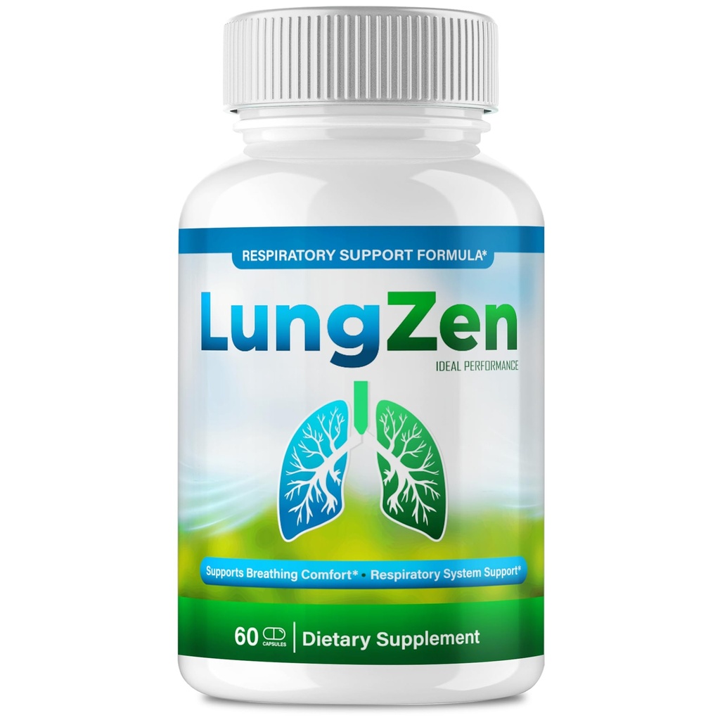 LungZen Capsules, Official LungZen Supplement Pills - Maximum Strength, All Natural Lung Cleanse & Health Support, Advanced Formula Lung Zen for Healthy Flow, Comfort and Detox Reviews (60 Capsules)