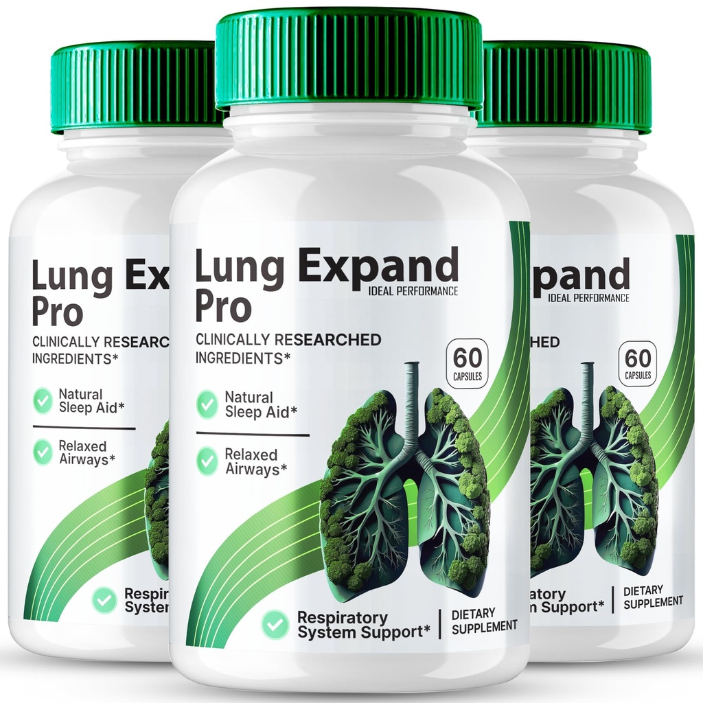 Lung Expand Pro Blood Capsules, LungExpand Pro Blood Formula Support Supplement Pills, Premium Formula for Healthy Circulation & Stable Levels, All Natural LungExpandPro Health Reviews (3 Pack)