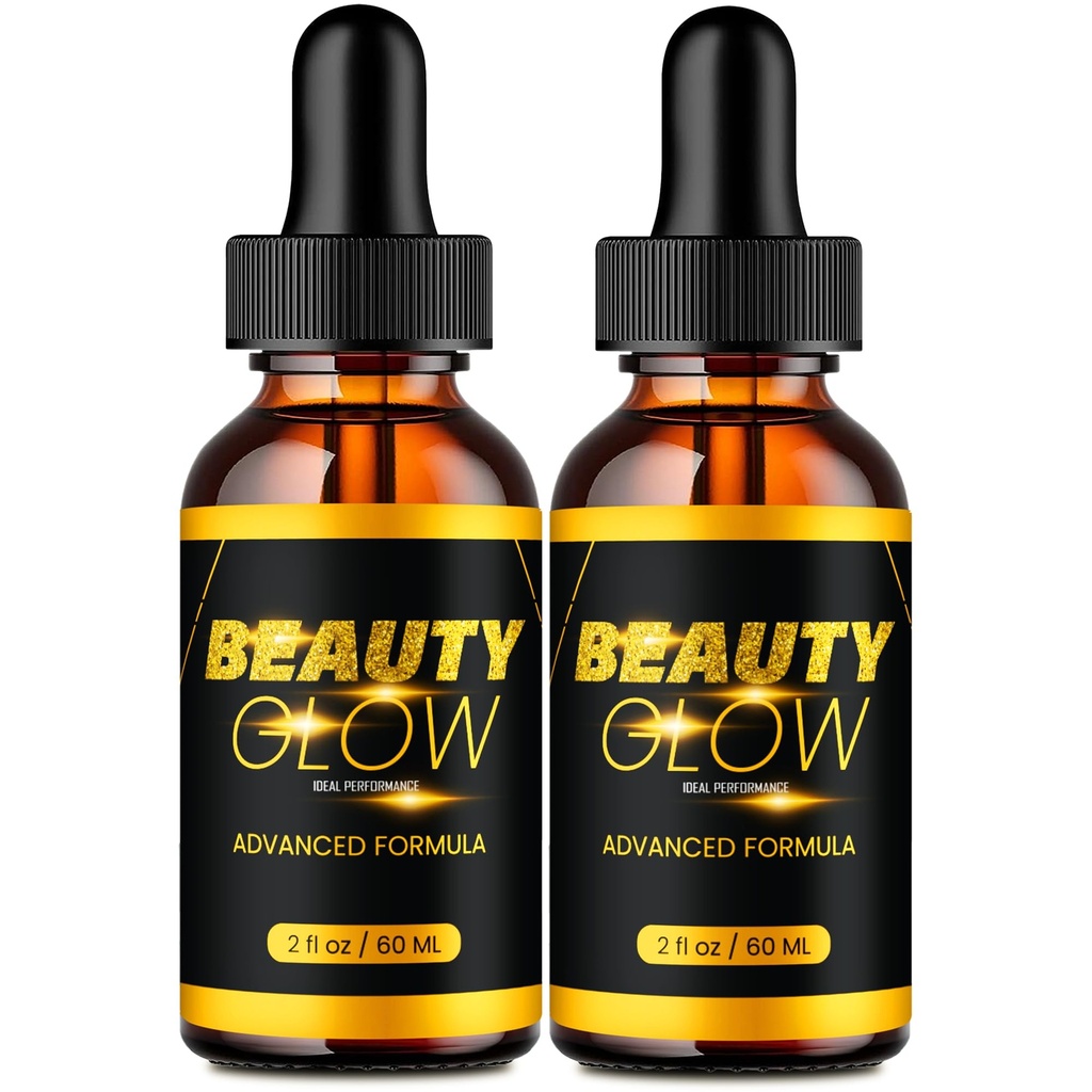 Beauty Glow Drops, Glow Beauty Supplement Droppers - Maximum Strength, All Natural for Daily Skin Balancing Formula, Supports Hydration, Smooth Texture & Healthy Looking Skin Reviews (2 Pack)