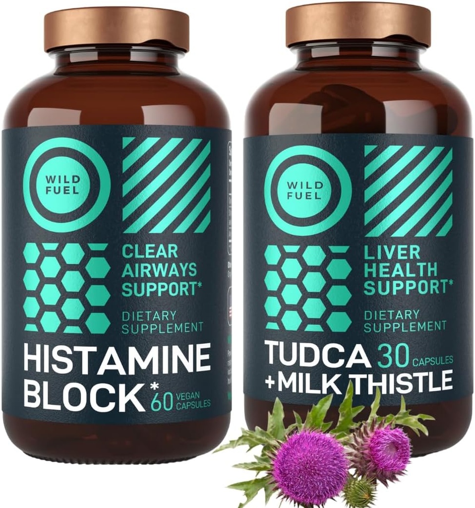 WILD FUEL Histamine 块补充剂和TUDCA 配有 牛奶硝酸盐 清洁剂和解毒药盒