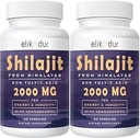 2000年 MG Shilajit 补编,100%纯 Shilajit 配有 85+ 履带矿物和 60% 富尔维奇酸, 布尔能量和豁免, Vegan, Natural, 120 Capsules