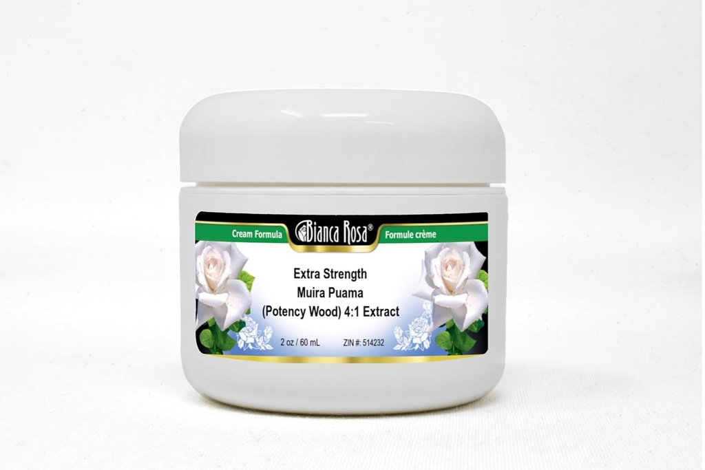 Bianca Rosa Extra Trenge Muira Puama (Potency Wood) 4:1 提取奶油(2 oz, ZIN: 514232) - 2 Pack