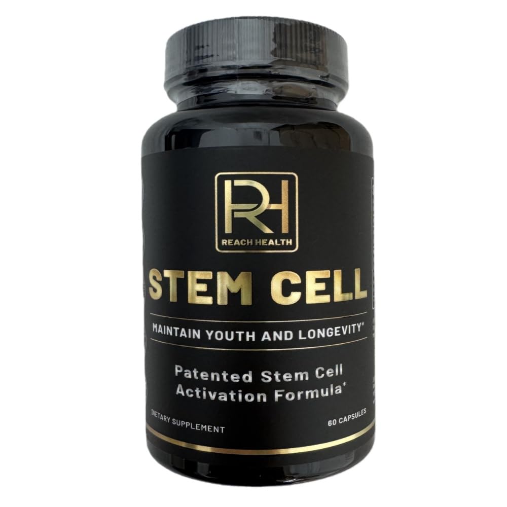 Stem Cell Activation Formula, 1 Bottle, 60 Capsules, with Vitamin D and B12, Seaweed Extract,Maintain Youth and Longevity Patented StemCell Activation Fomula