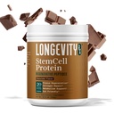 Stem Cell Protein Powder Chocolate – Bone Marrow & Bone Broth Protein, Bacillus Subtilis AB-22, Natural Peptides – Cellular Recovery – 30 Servings