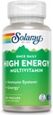 SOLARAY Once Daily High Energy Multivitamin,无铁,免疫系统和能源支持,全食品和草药基成份,男女多维生素(30种服务,30种蔬菜)