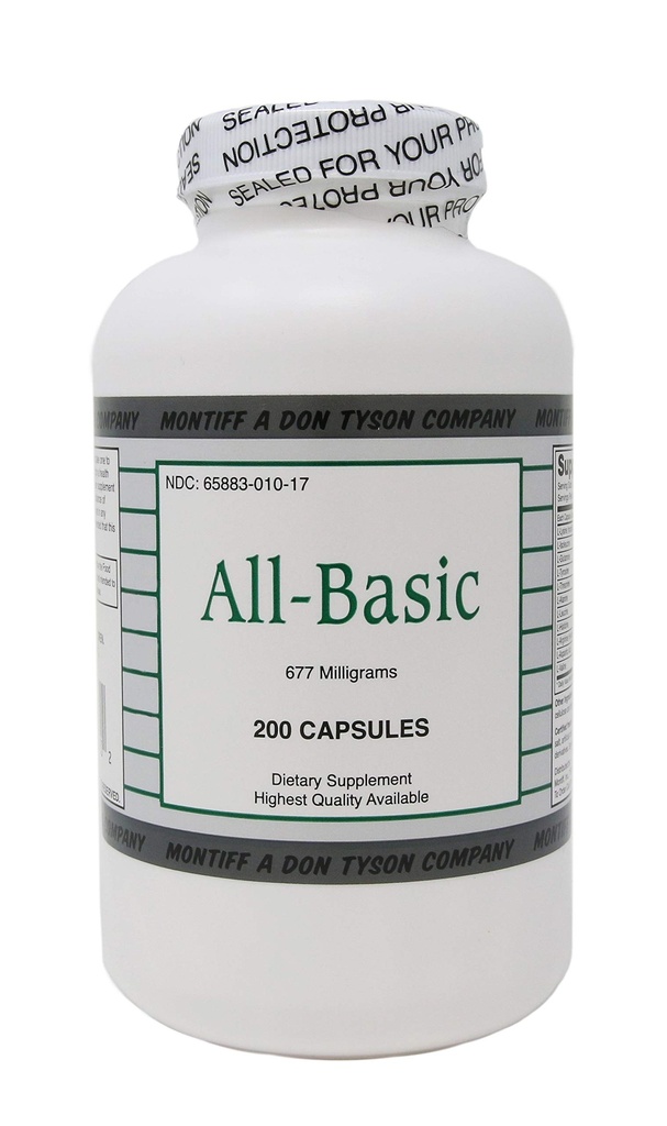 All Basic 677 mg 200 Capsules