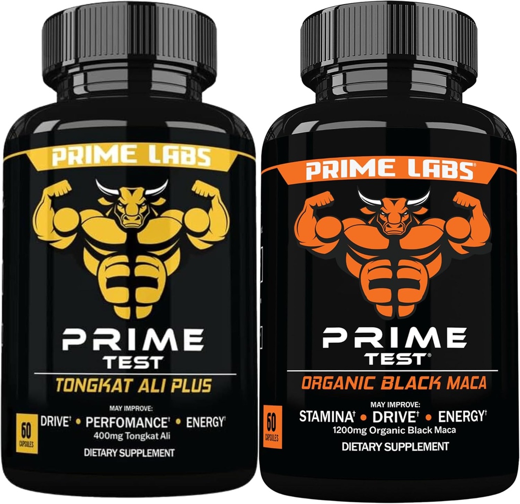 Prime Labs Tongkat Ali Plus(60厘米) + 有机黑马卡卡普尔(60厘米)