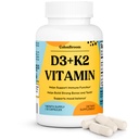 ColonBroom Vitamin D3 K2 | Supports Immune System, Mood Balance, Strong Bones & Teeth | Vegan, Non-GMO, Gluten-Free | Maximum Strength 2-in-1 K2 D3 Vitamin Supplement (30 Capsules, 1 Month Supply)