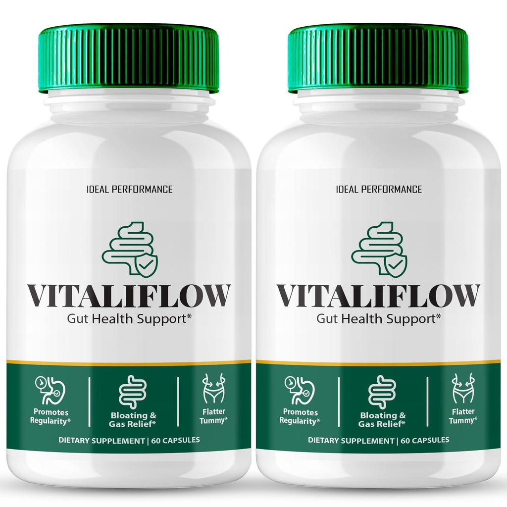 Vitaliflow Capsules, Vitaliflow Priobiotic Supplement Pills, Vitaliflow Gut Health Support, Vital Flow - Maximum Strength, Vitaliflow All Natural Advanced Formula, Vital Flow Reviews (2 Pack)