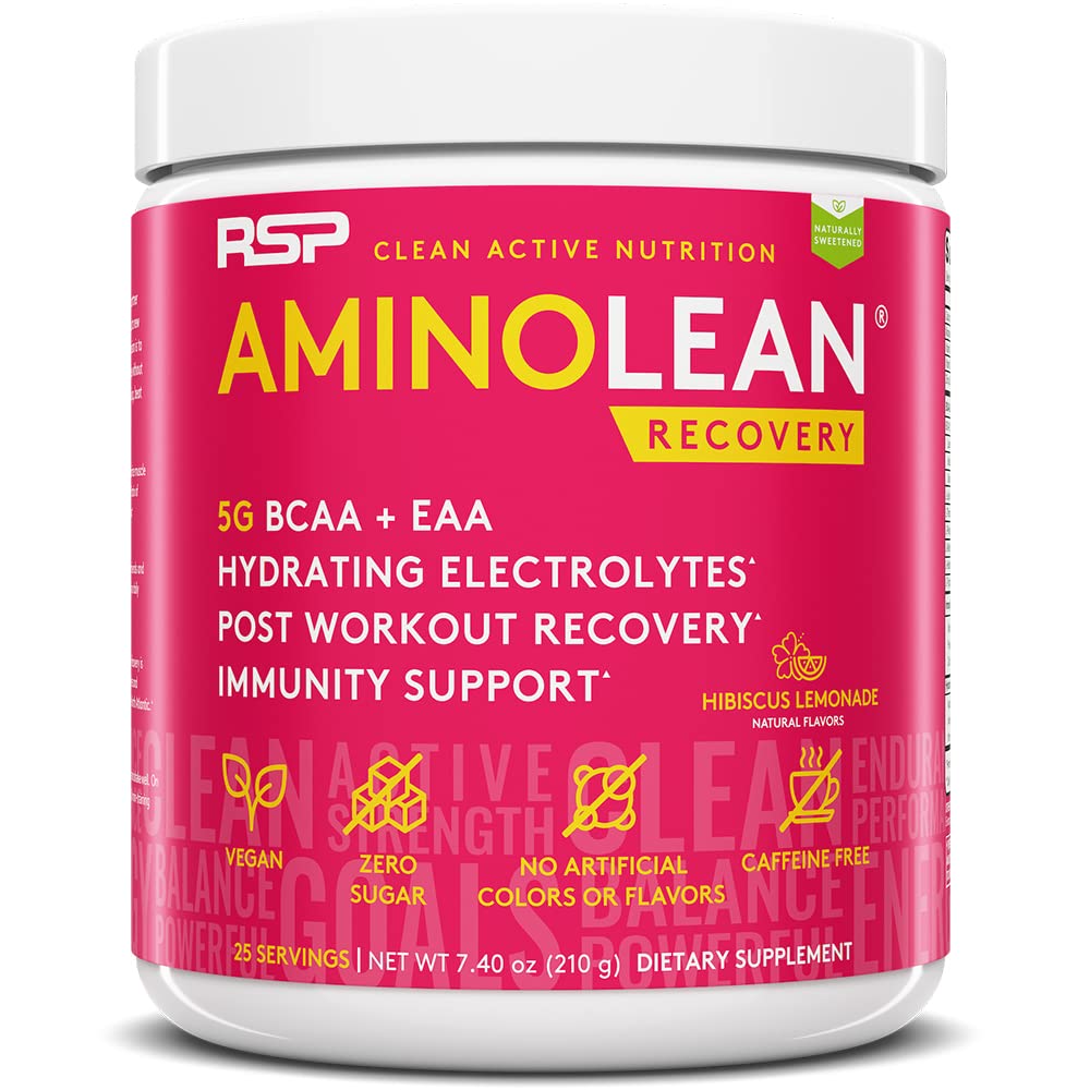 RSP Nutrition Hibiscus Lemonade Aminolean Recovery, 7.52 OZ