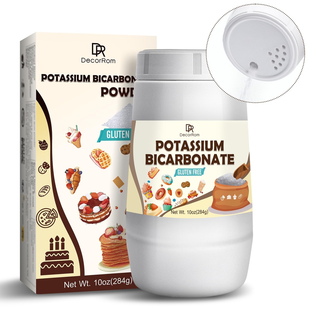 Bicarpate 10oz - 100% 纯钾 Bicarpate 粉末用于植物,蛋糕,酿酒,脱脂 - 食品级 钾 Bicarpate 粉末 脱脂剂用于烘焙,饼干, S