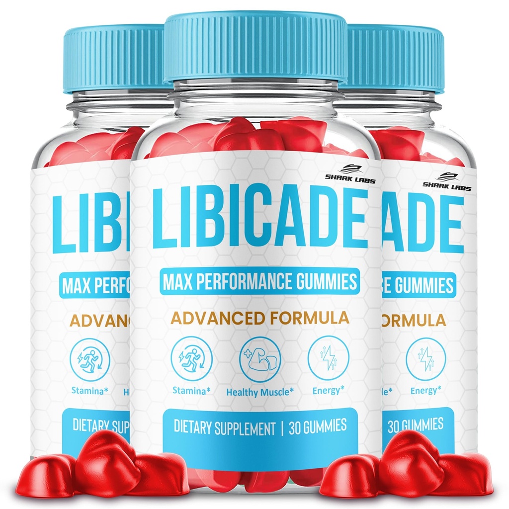 (3 Pack) Libicade Gummies, Maximum Strength Supplement, Advanced All Natural Vitamin Gummies