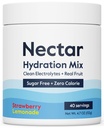Nectar 糖 无电解质粉 - 有机果实无糖或卡路里 - 脱水解脱水和补水的水化粉 - Keto和Paleo(Strawberry Lemonade 40 Service Tub)
