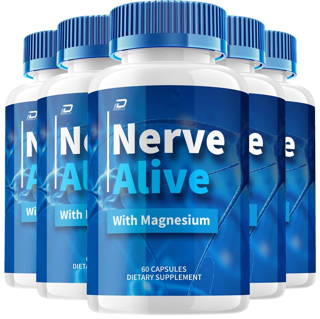 Nerve Alive Capsules – NerveAlive Advanced Supplement, All Natural Formula to Maintain Healthy Levels, Maximum Strength Formula, Reviews (5 Pack - 300 Capsules)