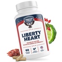 Liberty Heart - Berberine, Red Yeast Rice & Citrus Bergamot, Heart Wellness Supplement, Supports Healthy Cholesterol Levels & Blood Pressure Already in Normal Range* - 60 Capsules