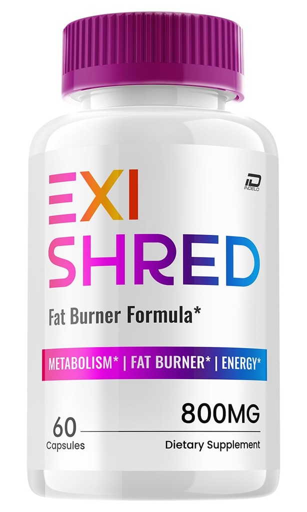 Exishred Capsules – ExiShred All Natural Advanced Formula 800MG Dietary Supplement Maximum Strength (1 Pack - 60 Capsules)