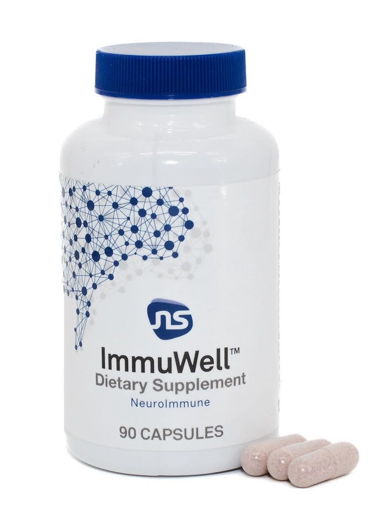 Neuroscience ImmuWell - Immune Support & Brain Supplement for Memory and Focus with Vitamin C and Zinc, Vitamin D & Elderberry - Promotes Immunity, Mood, Energy, and Cognitive Function (90 ct)