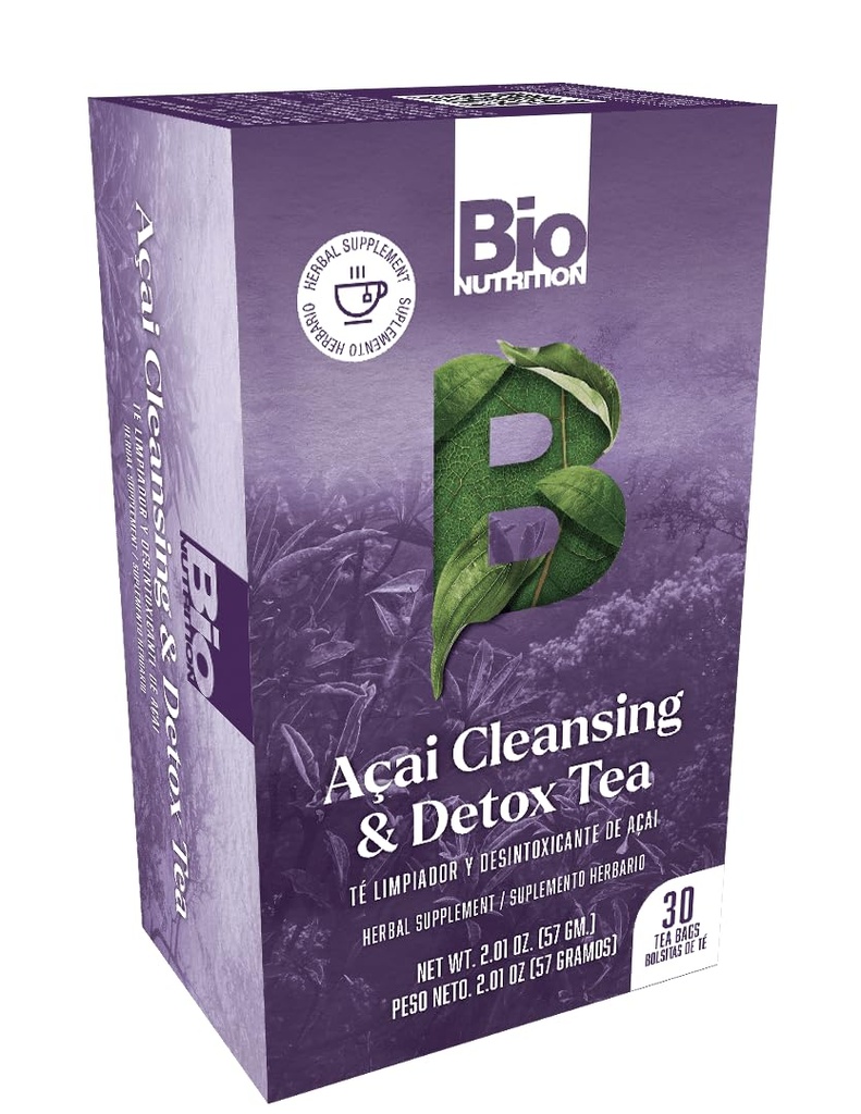Acai Cleansing and Detox 30 Tea Bags by Bio Nutrition